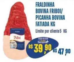 Sempre Vale Supermercados Fraldinha bovina friboi/ picanha bovina fatiada kg oferta