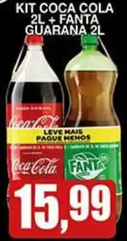 Supermercados Paraná Kit coca cola 2l + fanta guarana 2l oferta