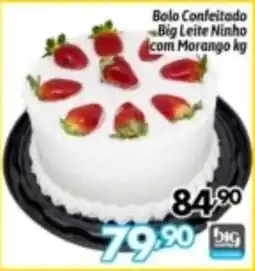 Supermercados Big Compra Bolo Confeitado Big Leite Ninho com Morango oferta