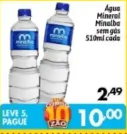 Supermercados Big Compra Água Mineral Minalba sem gás oferta