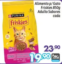 Supermercados Big Compra Alimento p/ Gato Friskies 850g Adulto Sabores oferta
