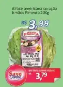 Supermercados Savegnago Alface americana coração oferta