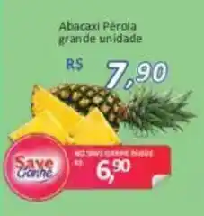 Supermercados Savegnago Abacaxi Pérola grande unidade oferta