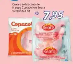 Supermercados Savegnago Coxa e sobrecoxa de frango Copacol ou Seara oferta