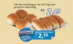 Supermercados Savegnago Pão de hambúrguer ou hot dog com gergelim oferta
