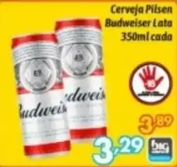 Supermercados Big Compra Cerveja Pilsen Budweiser Lata oferta