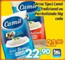 Supermercados Big Compra Arroz Tipo 1 Camil Tradicional ou Parrboilizado oferta