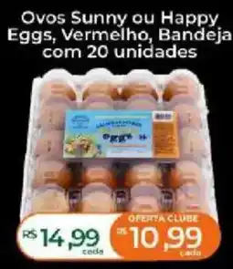 Supermercados Bretas Ovos sunny ou happy eggs vermelho oferta