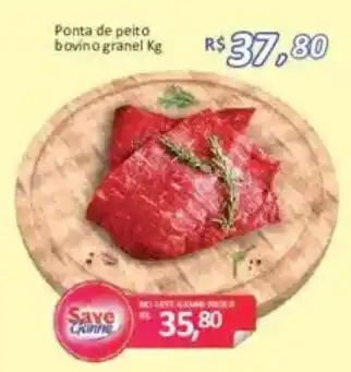 Supermercados Savegnago Ponta de peito bovino granel oferta