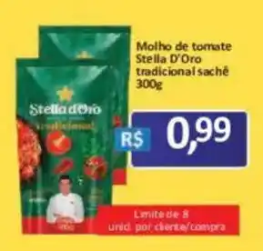 Supermercados Savegnago molho de tomate stella d'oro tradicional sachê oferta