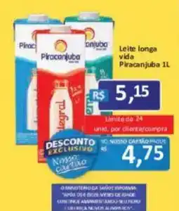 Supermercados Savegnago Leite longa vida Piracanjuba 1l oferta