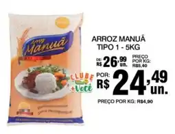 Supermercados Alvorada Arroz Manuã oferta