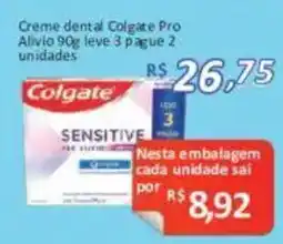 Supermercados Savegnago Creme dental Colgate Pro Alivio oferta