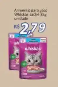 Supermercados Savegnago Alimento para gato Whiskas sachê oferta
