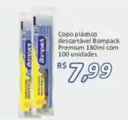 Supermercados Savegnago Copo plástico descartável Bompak Premium oferta