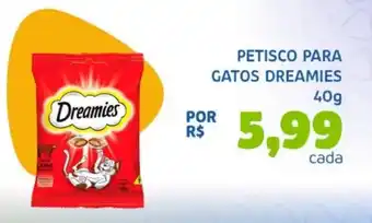 Petisco para gatos dreamies