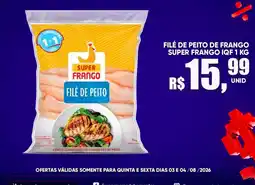 Supermercado Bernardão filé de peito de frango super frango iqf oferta