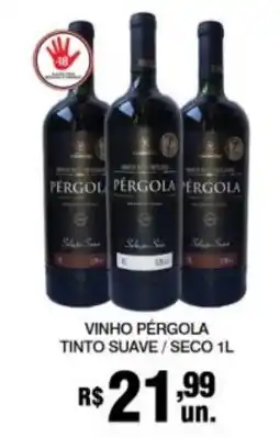 Supermercados Alvorada vinho pergola tinto suave / seco oferta