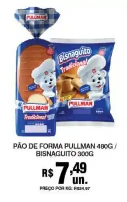 Supermercados Alvorada Pão de forma pullman bisnaguito oferta
