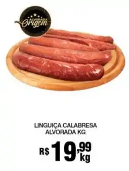 Supermercados Alvorada Linguiça calabresa alvorada kg oferta