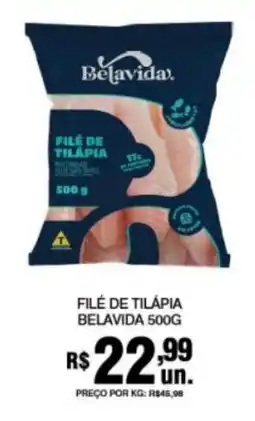 Supermercados Alvorada Filé de tilápia belavida oferta
