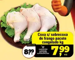 Safra Supermercados Coxa c/ sobrecoxa de frango pacote oferta