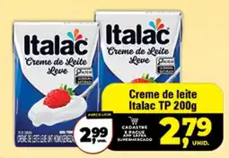 Safra Supermercados Creme de leite Italac oferta