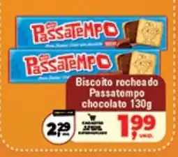 Safra Supermercados Biscoito recheado passatempo chocolate oferta