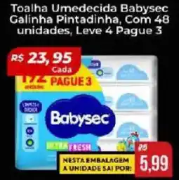 Supermercados Bretas Toalha Umedecida Babysec Galinha Pintadinha oferta