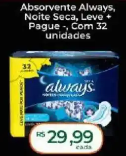 Supermercados Bretas Absorvente always noite seca oferta