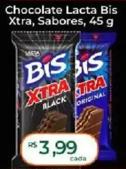 Supermercados Bretas Chocolate lacta bis xtra, sabores oferta