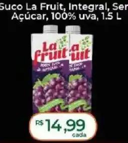 Supermercados Bretas Suco la fruit integral oferta