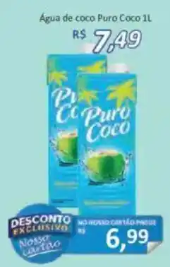 Supermercados Savegnago Água de coco puro coco oferta