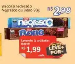 Supermercados Savegnago Biscoito recheado o Negresco ou Bono 90g oferta