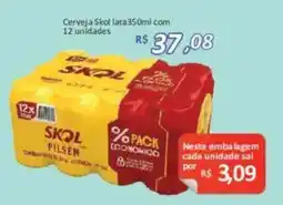 Supermercados Savegnago Cerveja skol lata oferta