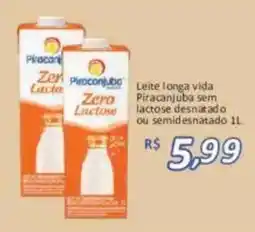 Supermercados Savegnago Leite longa vida piracanjuba zero lactose oferta