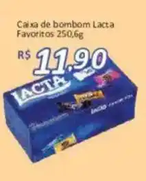 Supermercados Savegnago Caixa de bombom lacta favoritos oferta