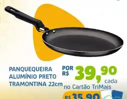 Trimais Supermercado Panquequeira alumínio preto tramontina oferta