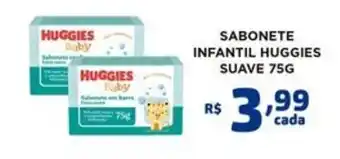 Sabonete infantil huggies suave