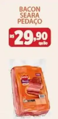 Bacon seara pedaço