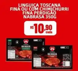 Bahamas Mix Linguica toscana fina ou com chimichurri fina perdigão nabrasa oferta