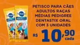 Bahamas Mix Petisco para cães adultos raças médias pedigree dentastix oral oferta