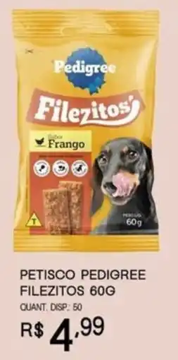 Bistek Supermercados Petisco Pedigree Filezitos oferta