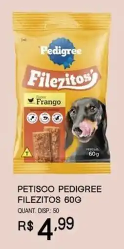 Bistek Supermercados Petisco pedigree filezitos oferta