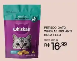Bistek Supermercados Petisco gato whiskas 80g anti bola pelo oferta