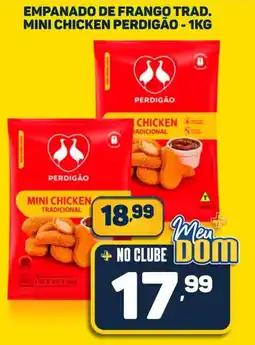 Dom Atacadista empanado de frango trad. mini chicken perdigão oferta