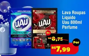 Lava Roupas Líquido Uau 800ml Perfume