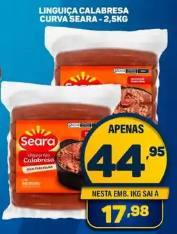 Dom Atacadista Linguiça calabresa curva seara oferta