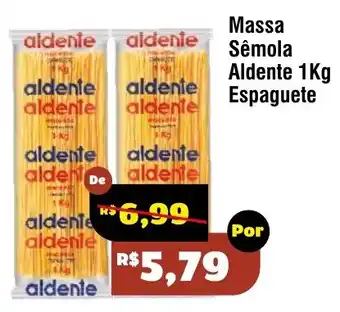 Massa Sêmola Aldente 1Kg Espaguete