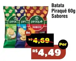 Royal Supermercados Batata Piraquê 60g Sabores oferta
